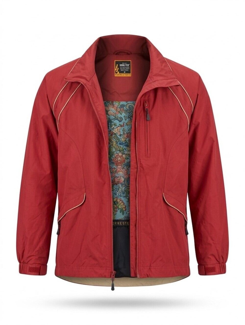 Forresters Gore-Tex Golf Rain Jacket Womens M Burgundy Red Windbreaker Full Zip